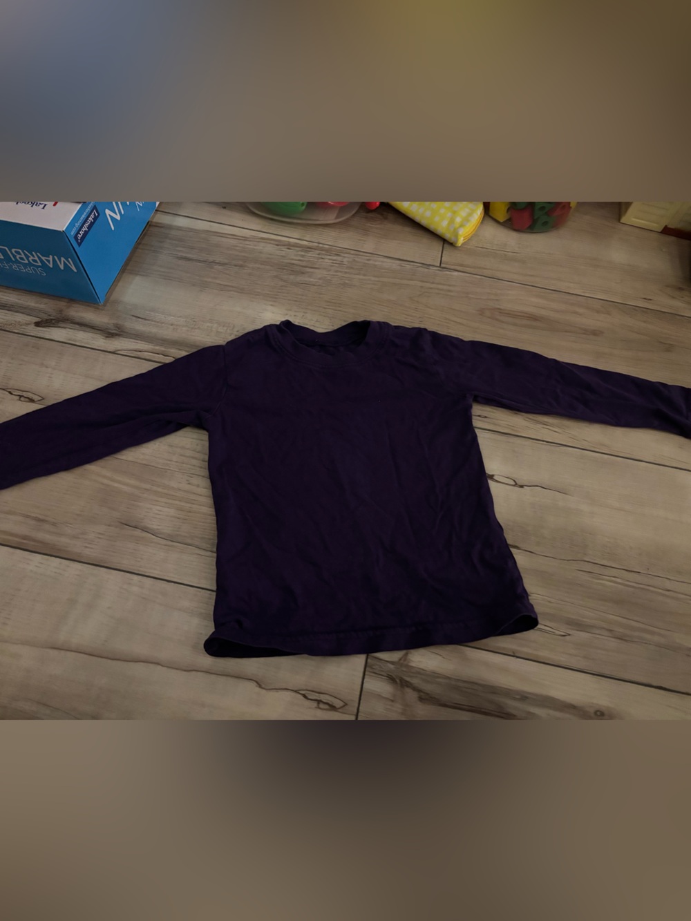 Primary Short Sleeve Sleep Top in Deep Purple